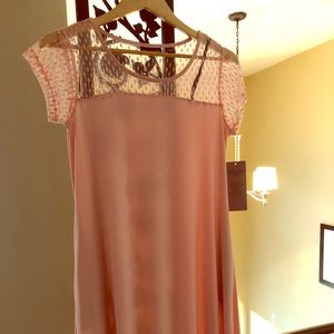 NWT Nina Leonard pink dress